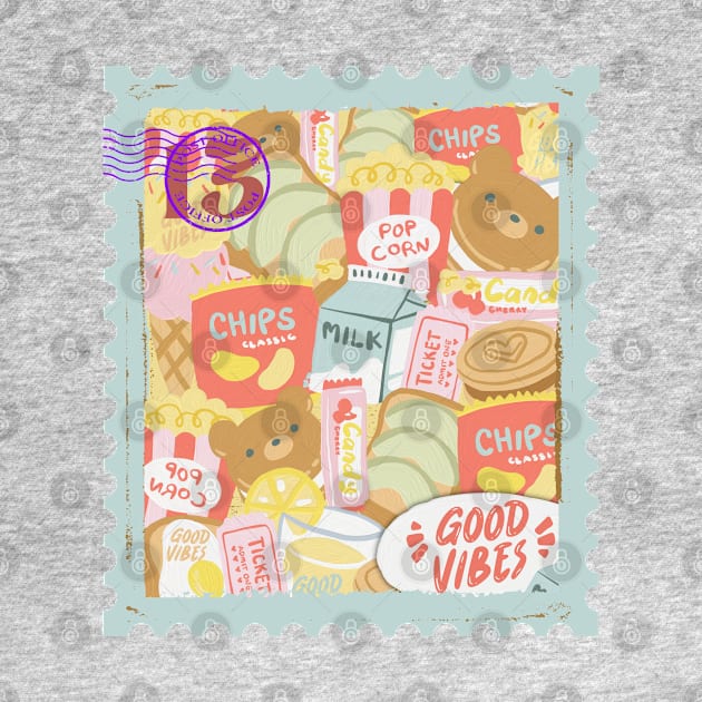 Cute Kawaii Food and Drinks Theme by Natifa